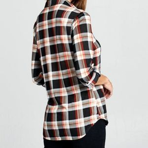 ❥ Prima Plaid Flannel in Red/White/Black